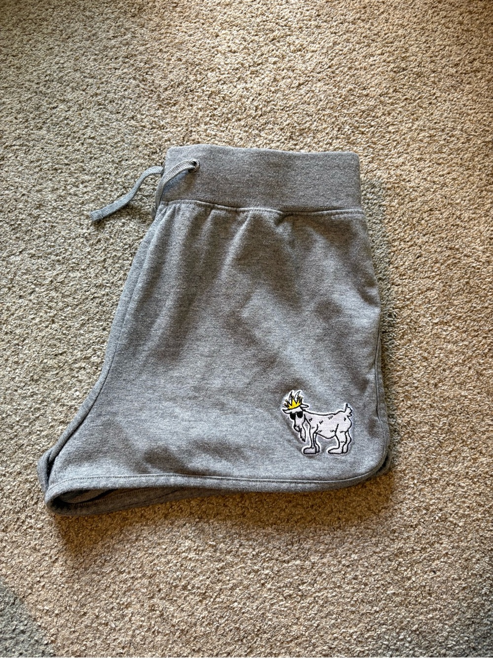 Girls GOAT USA Gray Drawstring Shorts